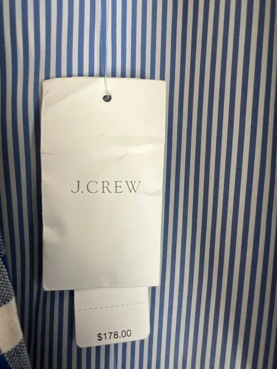 NWT J. Crew Campbell Linen Blazer Blue White Gingham Check Sz 6 - Picture 3 of 11